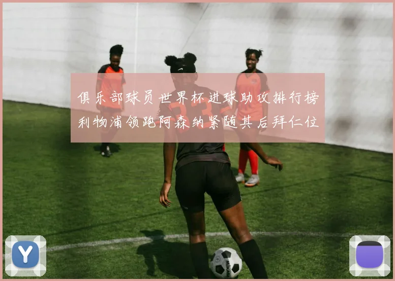 俱乐部球员世界杯进球助攻排行榜利物浦领跑阿森纳紧随其后拜仁位列第三